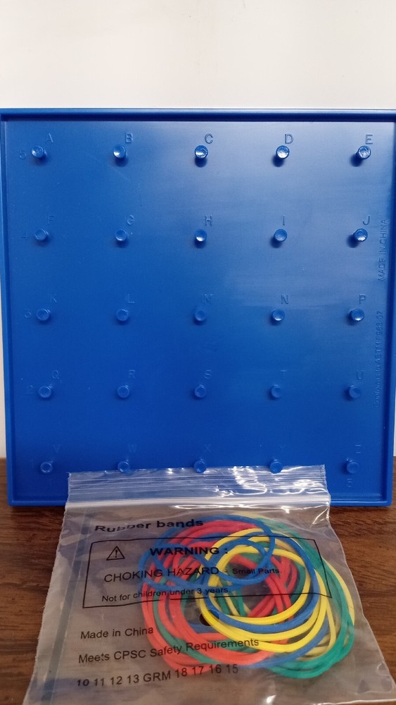 Math Manipulatives Set Student Clock, Geoboard, Compass, Fractions