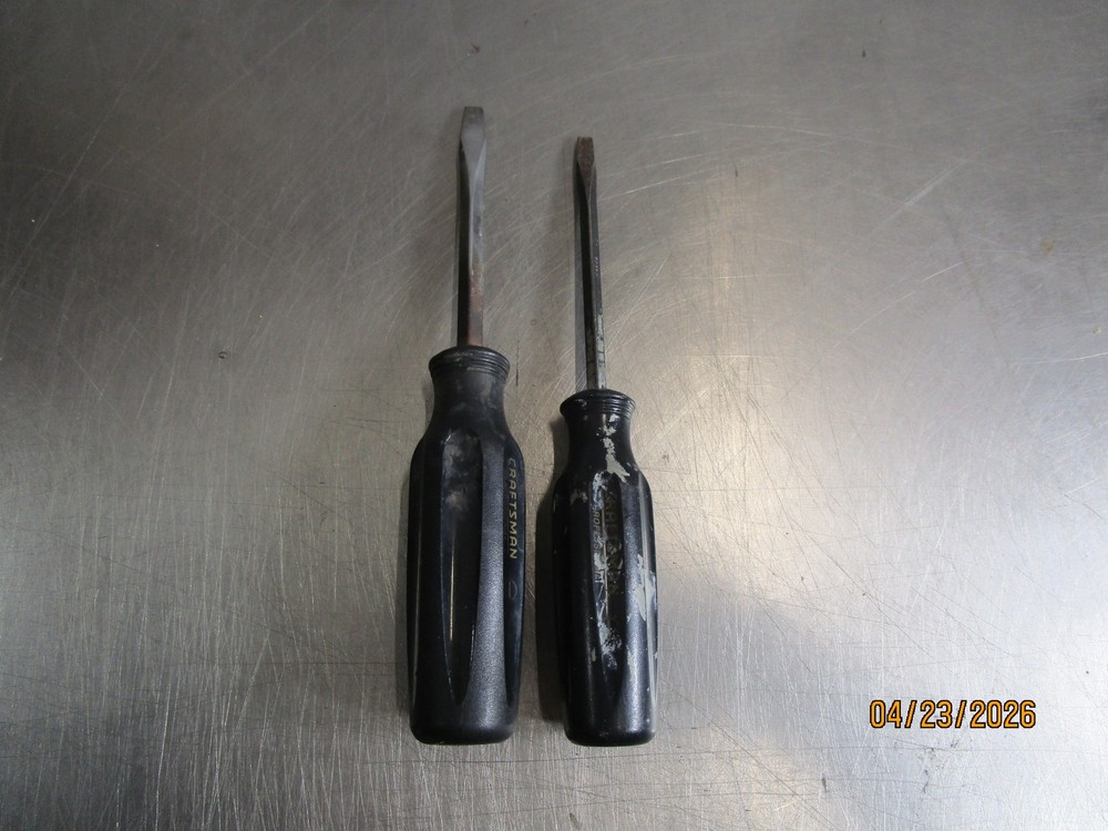 Vintage Craftsman Professional 2 PC Flat Head Screwdriver Set