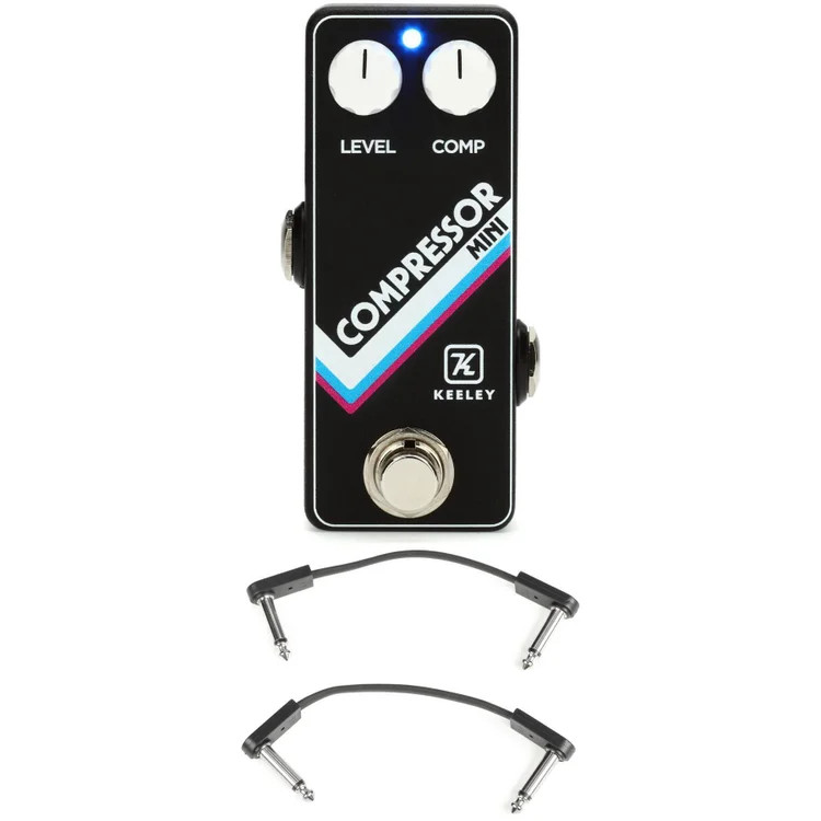 Keeley Compressor Mini Compressor Pedal with EBS Patch Cables