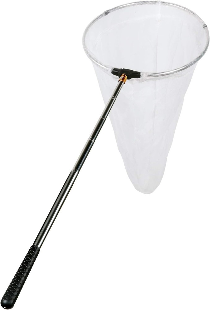 Durable Multicolor Bug Catching Net - 12" Ring, 59" Handle, Perfect for All Ages