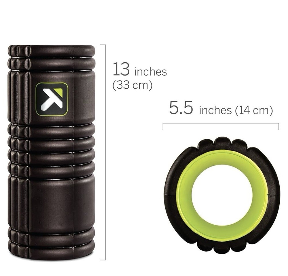 TriggerPoint Grid Massage Foam Roller Hollow Core Black Back Roller NWOT