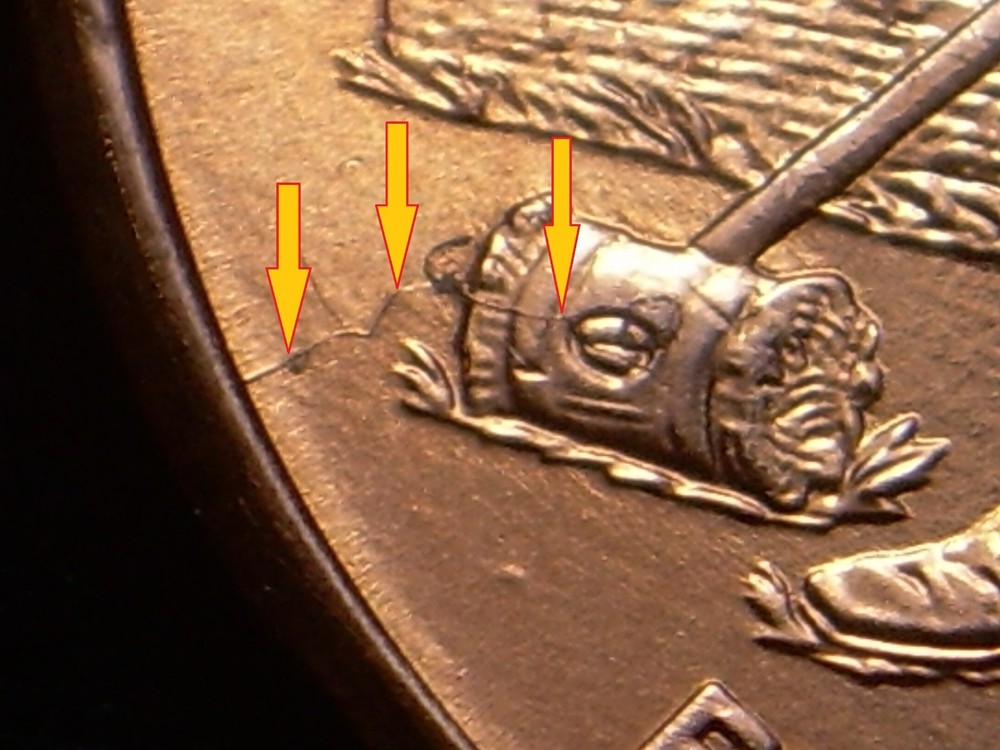 2009 Lincoln cent WDDR - 009 error
