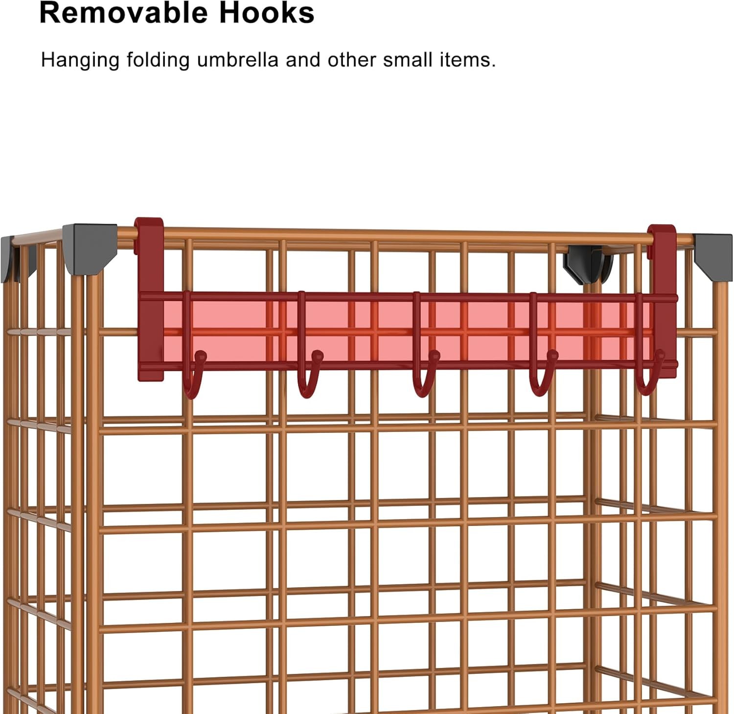 AWTATOS Umbrella Holder Entryway, Umbrella Stand Freestanding, Metal Square Umbr