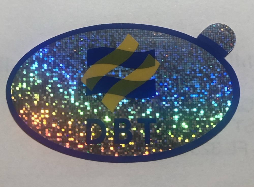 DBT Mining Equipment - Hard Hat Sticker/Decal Reflective