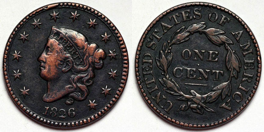 1826  Large Cent