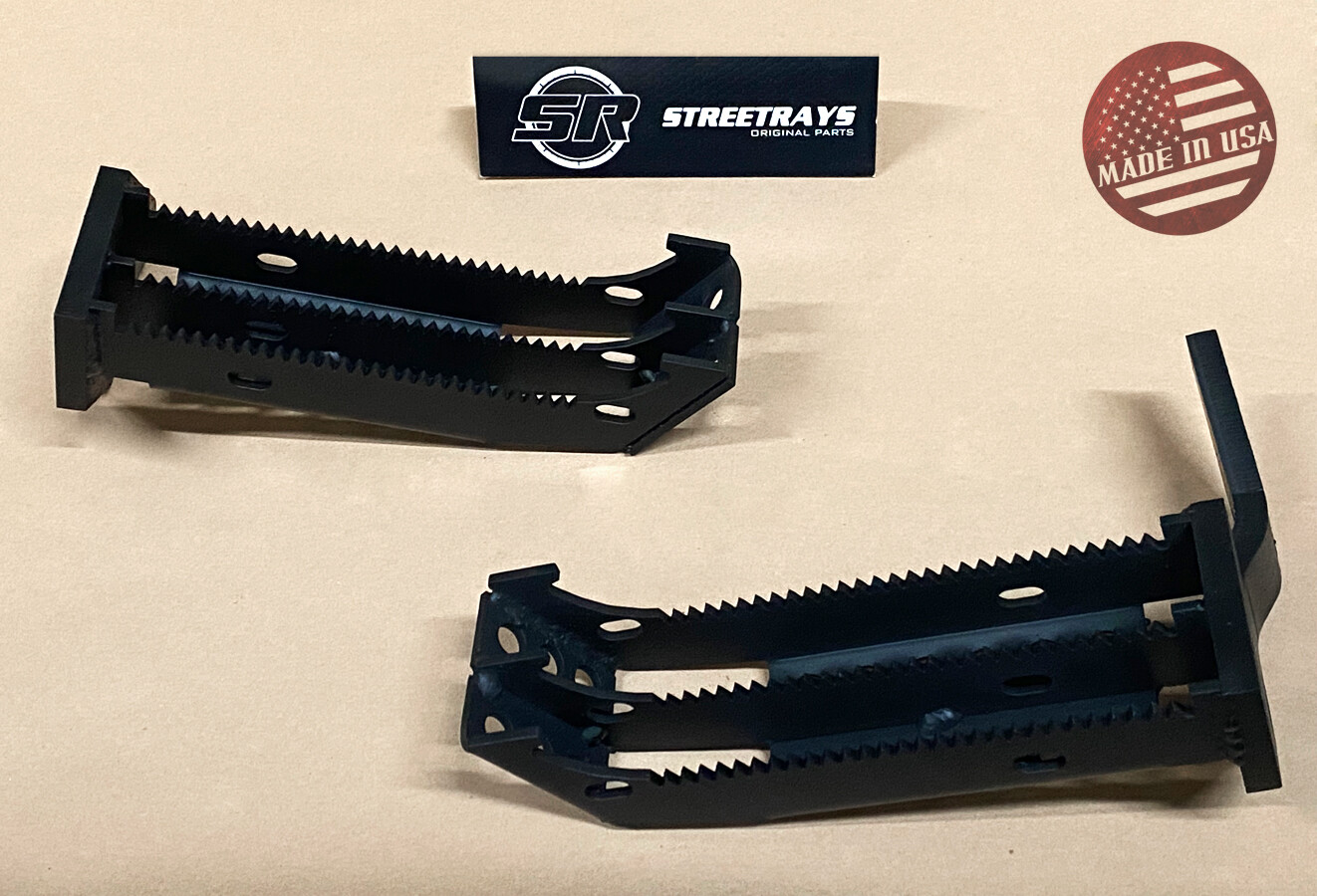 [SR] Yamaha Banshee Extended Wider Widened Foot Pegs with kick up (Made in USA)