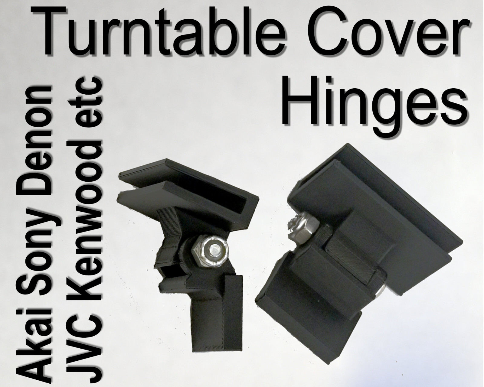 Turntable Record Player Cover Hinges Akai Denon HK JVC Kenwood Sony +Many More!