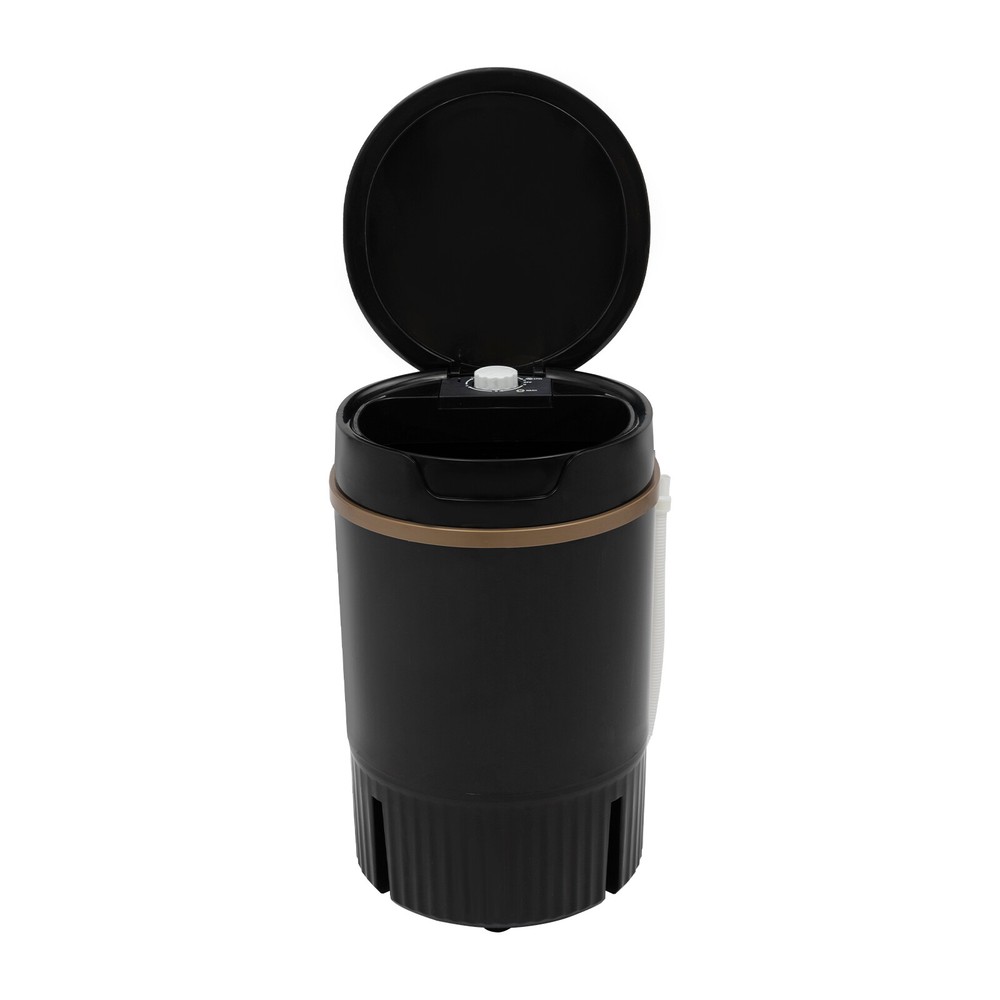 Mini Washing Machine Washer with Drainage Basket Multi-Functional Black Portable