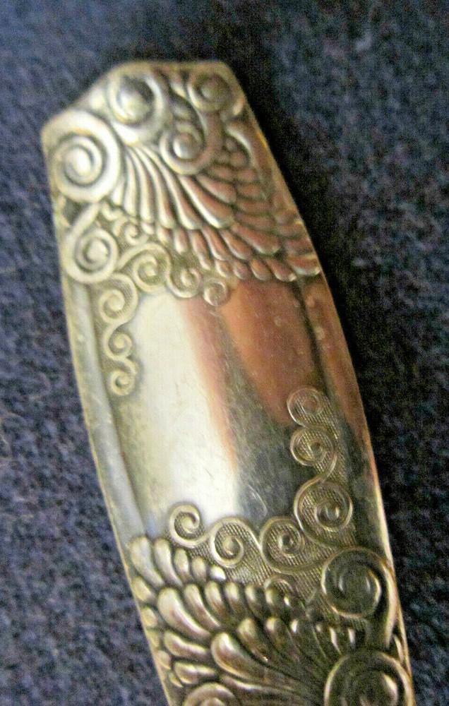 silverplated Victorian serving fork EUDORA 1888 Towle Mfg. Co. Clough server