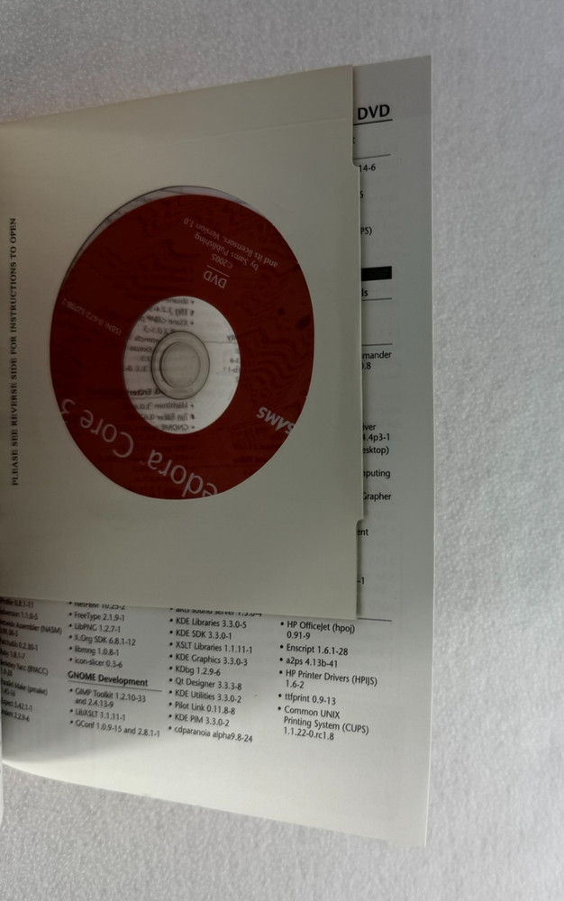 RED HAT LINUX FEDORA 3 Unleashed + Original Discs - Sams Publishing