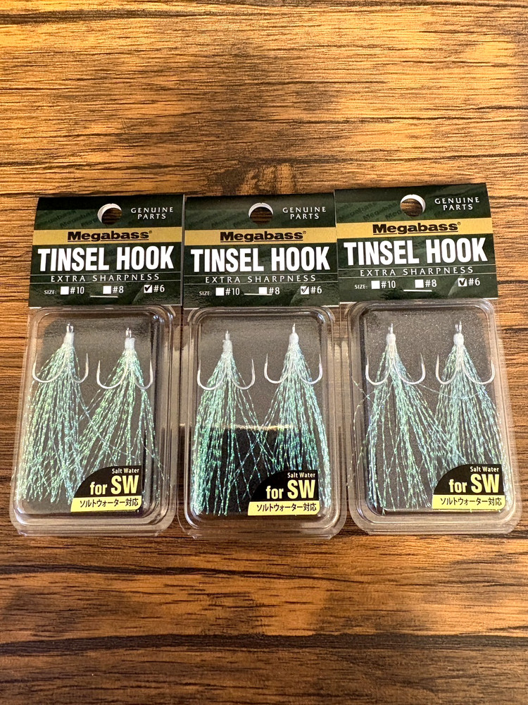 MEGABASS TINSEL HOOK #6 SW