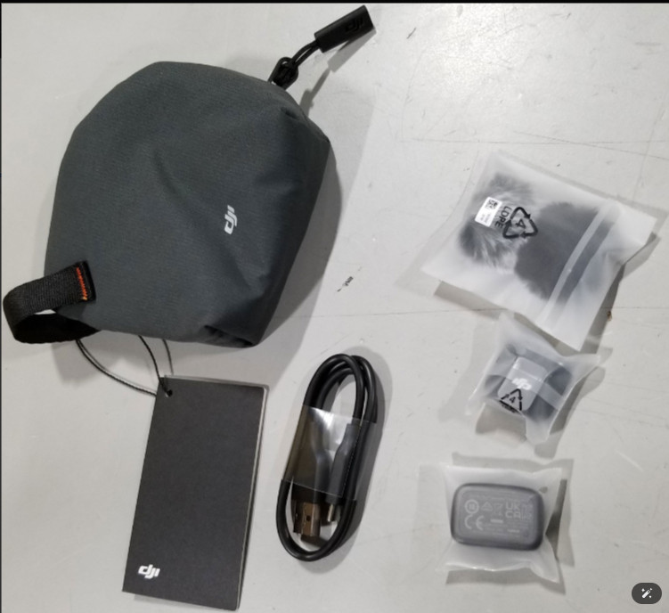 DJI Mic Mini Transmitter Infinity Black Ultralight Wireless Lavalier Microphone