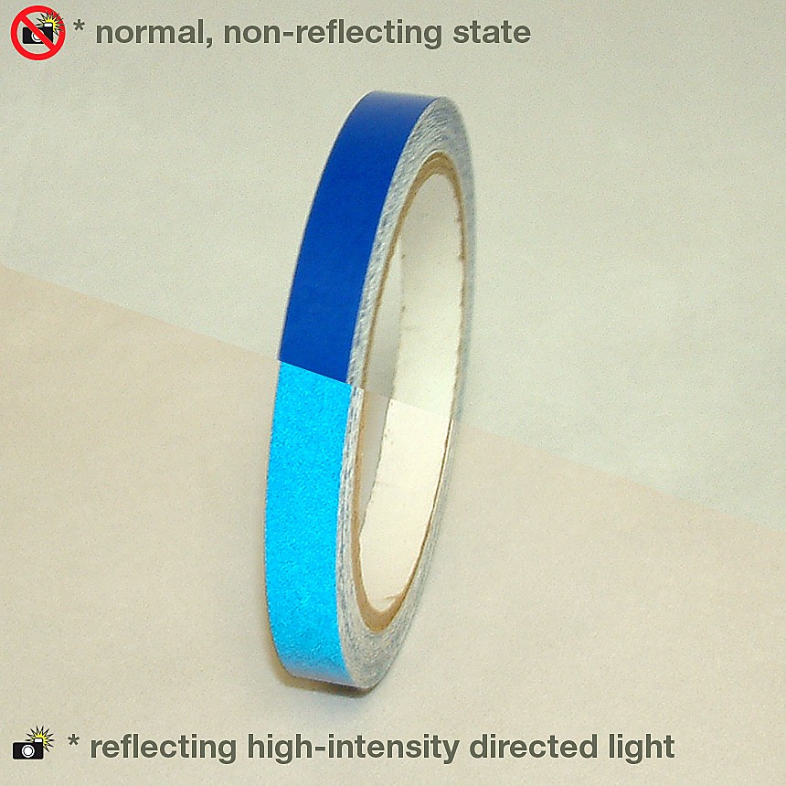 JVCC Engineering Grade Reflective Tape (REF-7): 1/2 in. x 30 ft. (Blue)