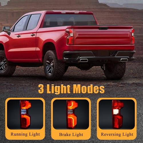 Tail Lights Compatible with 2019-2023 Chevy Right Passenger Side LED Type