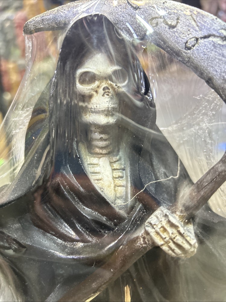 Santa Muerte Statue Black 13.5in