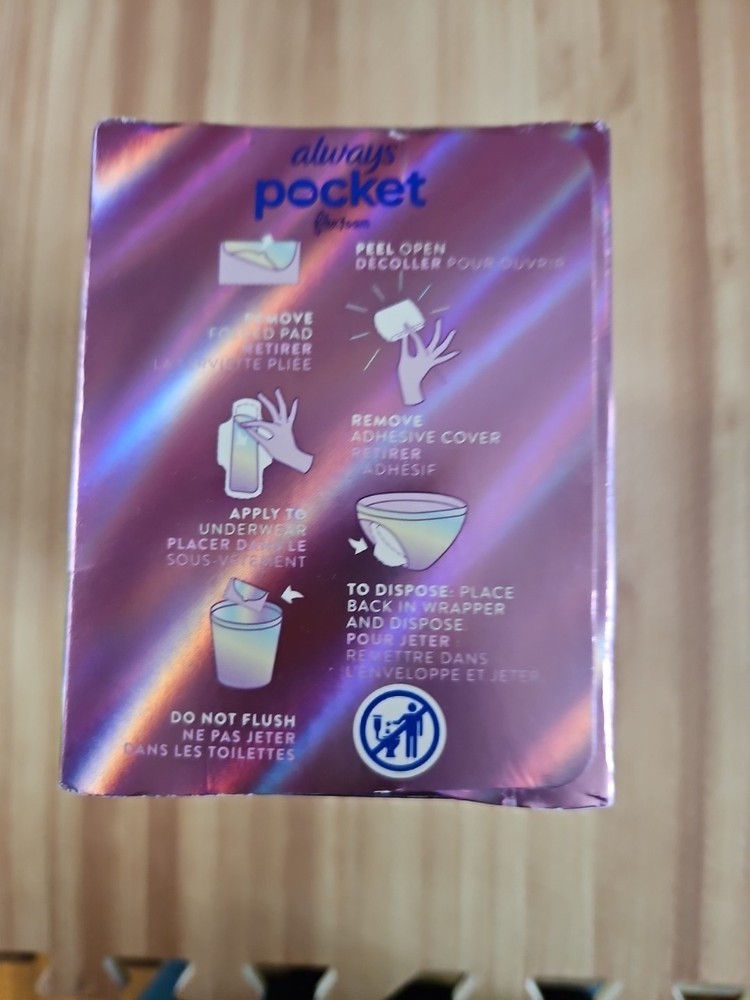 Always Pocket FlexFoam Full Size Pad Individually Wrapped 2 Boxes 20 Count Each