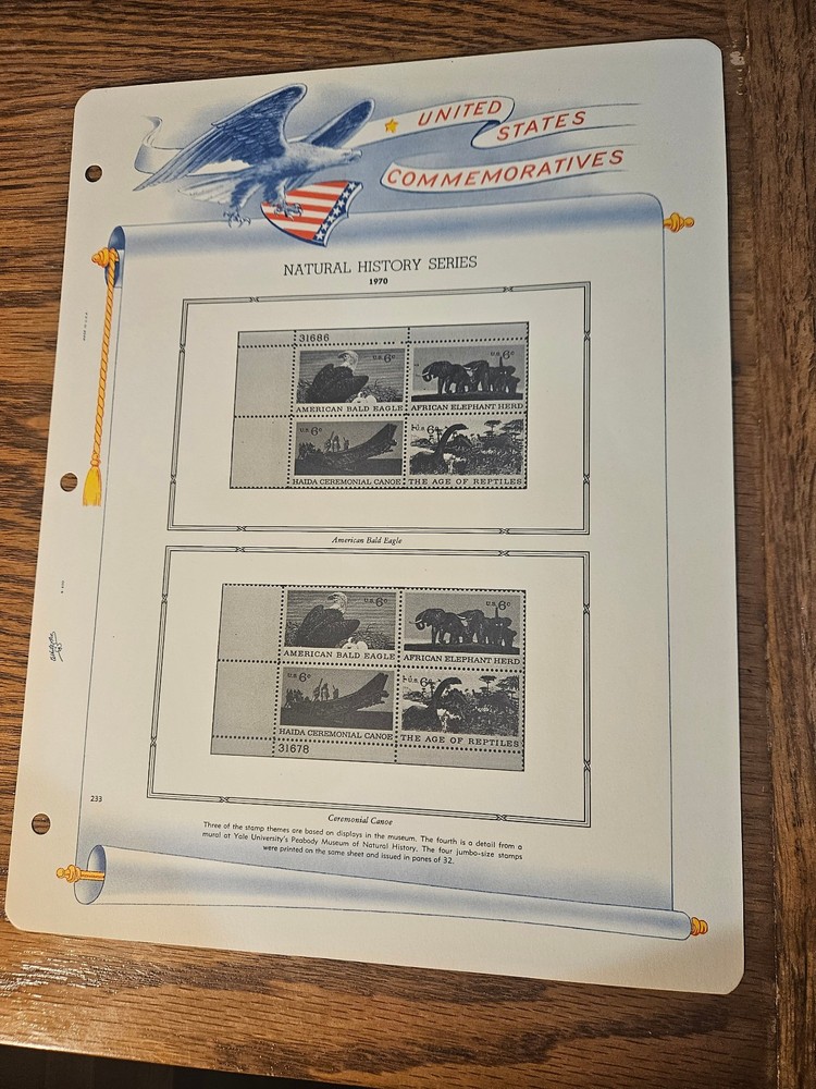 White Ace Binder Postage Stamps Of The United States Pages 233 thru 248