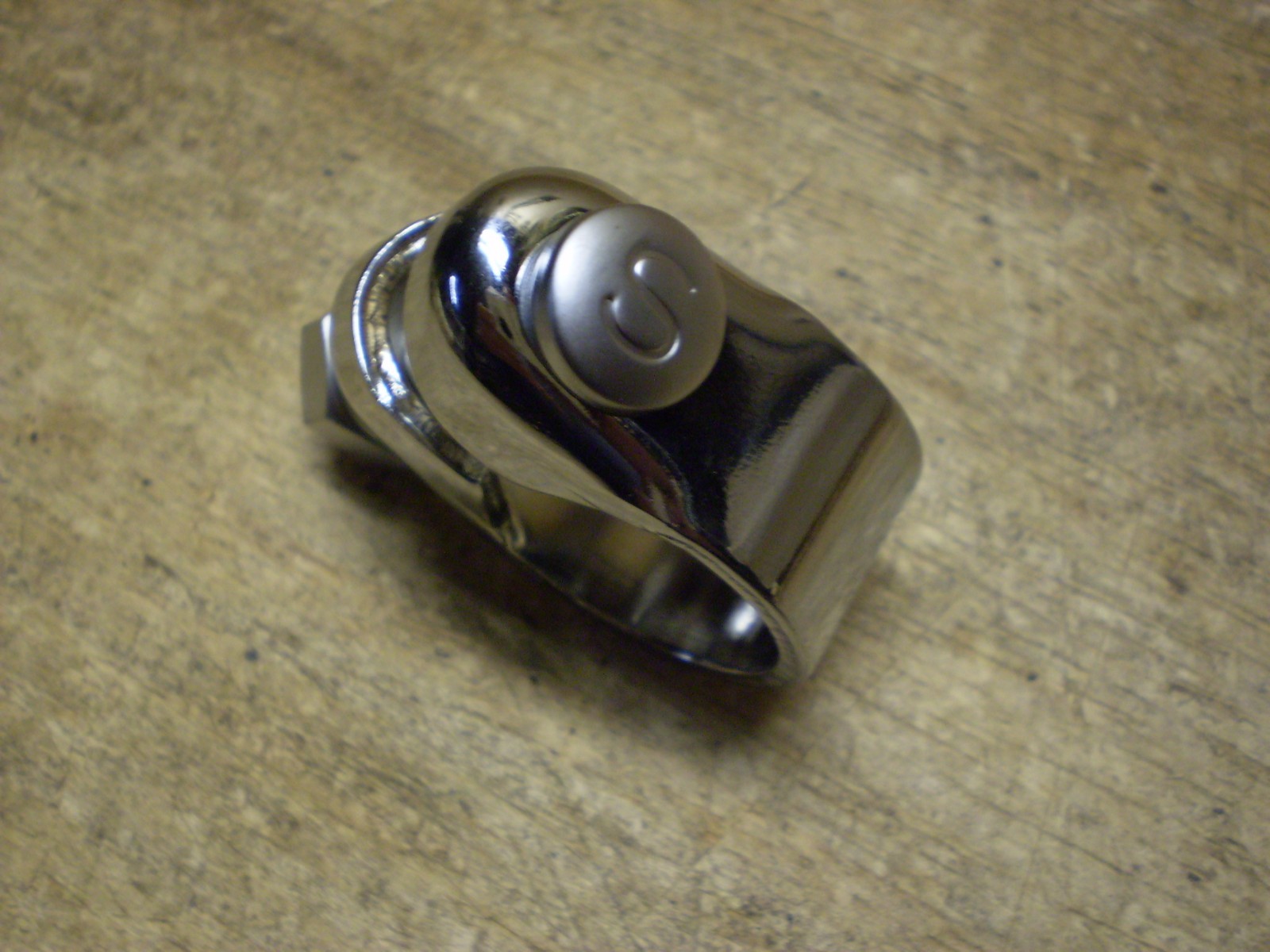 Mint Schwinn Approved Bicycle Chromed Seat Post Clamp & S Bolt 1967 & Later