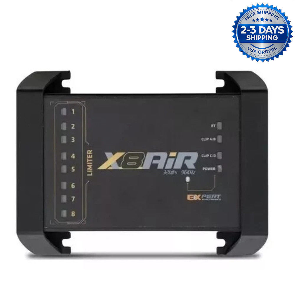 Expert Electronics X8 Air Bluetooth DSP - 8-Channel Digital Audio Processor App