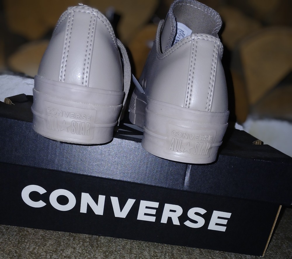 Platform Converse In Sepia Stone Size 6