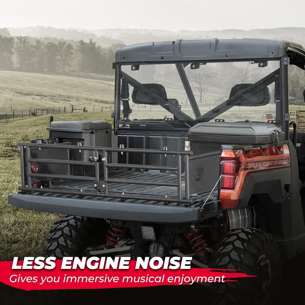 Hard Coated Rear Window, Pre-installed Back Windshield Compatible with Polari...