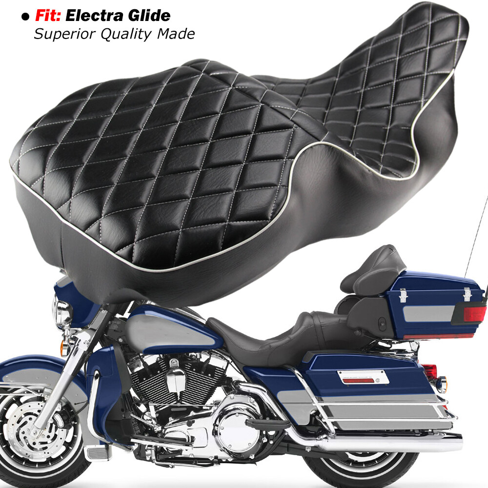 For Harley Electra Glide Ultra Classic FLHT 1997-2007 Low-Profile Passenger Seat