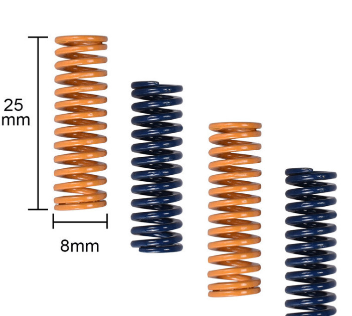 4pc Heated Bed Springs Die Springs Light Load Compression Spring for 3D Printer