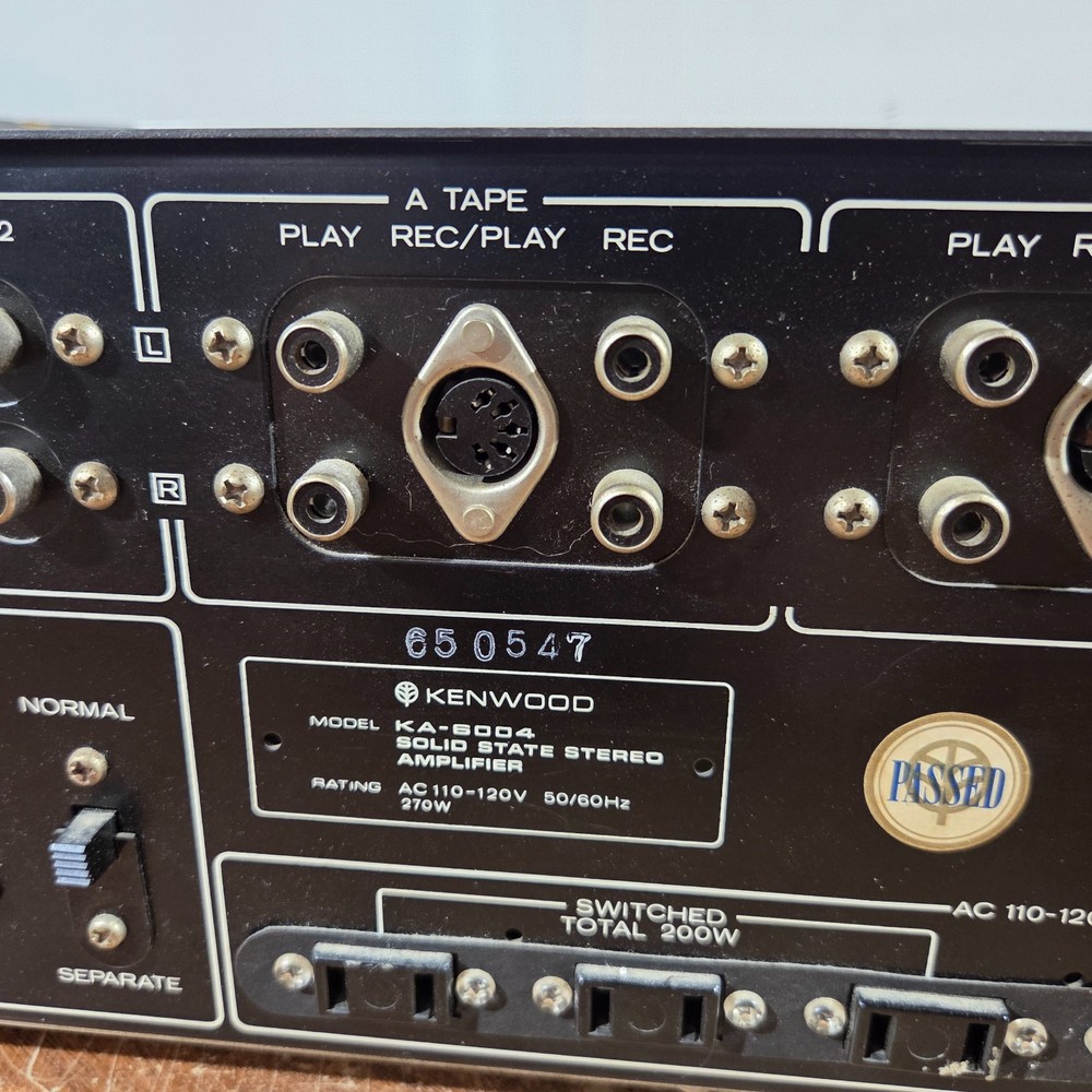 Vintage Kenwood Solid State Stereo Amplifier KA-6004