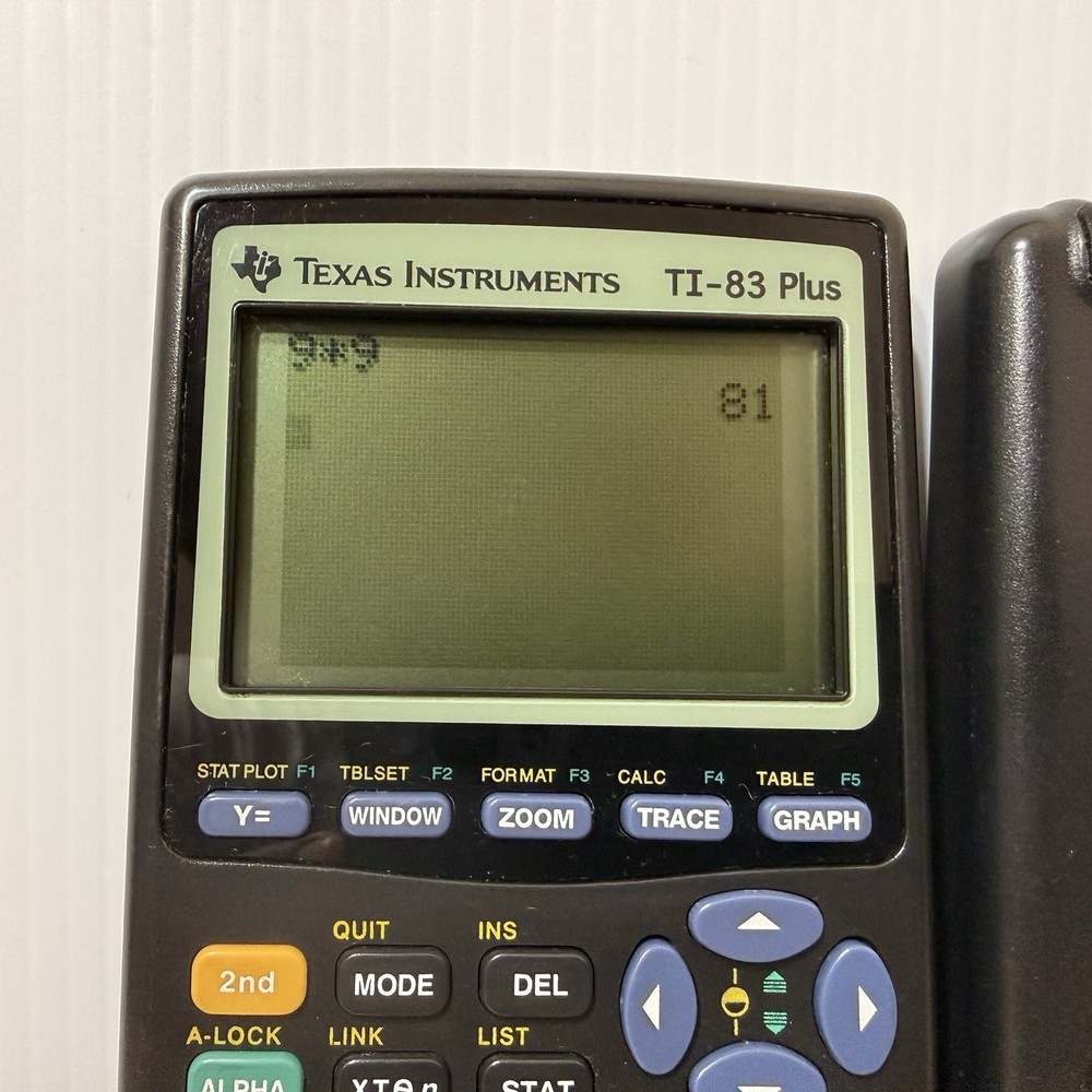 Texas Instruments TI 83 Plus Graphing Calculator - Tested Excellent Condition