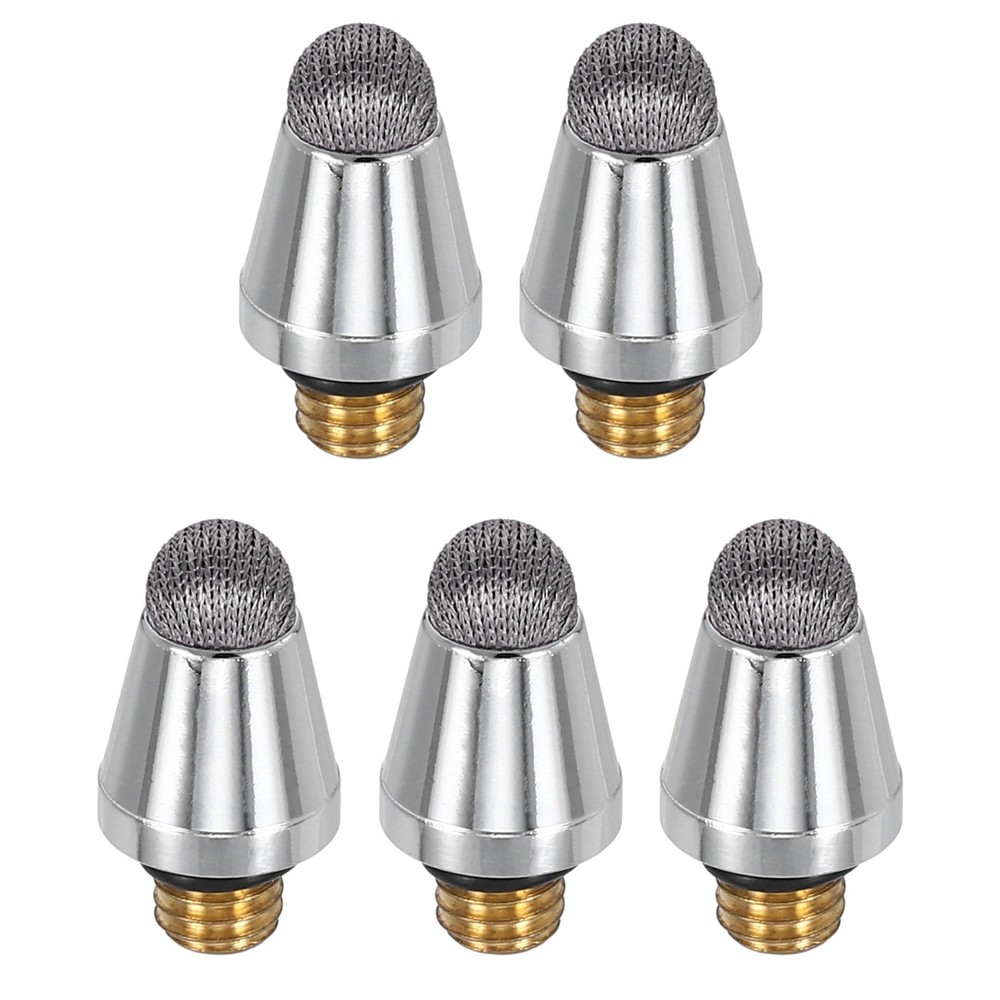 5Pcs Stylus Pen Fiber Tips 5mm Conductive External Thread Replacement, Gray