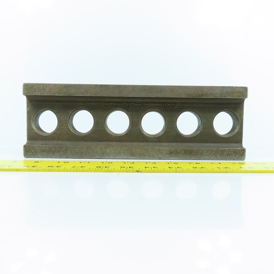 1972 J.G. Pieta 12"L x 4" x 2" W Steel Parallel / Riser Machinist Block Vintage