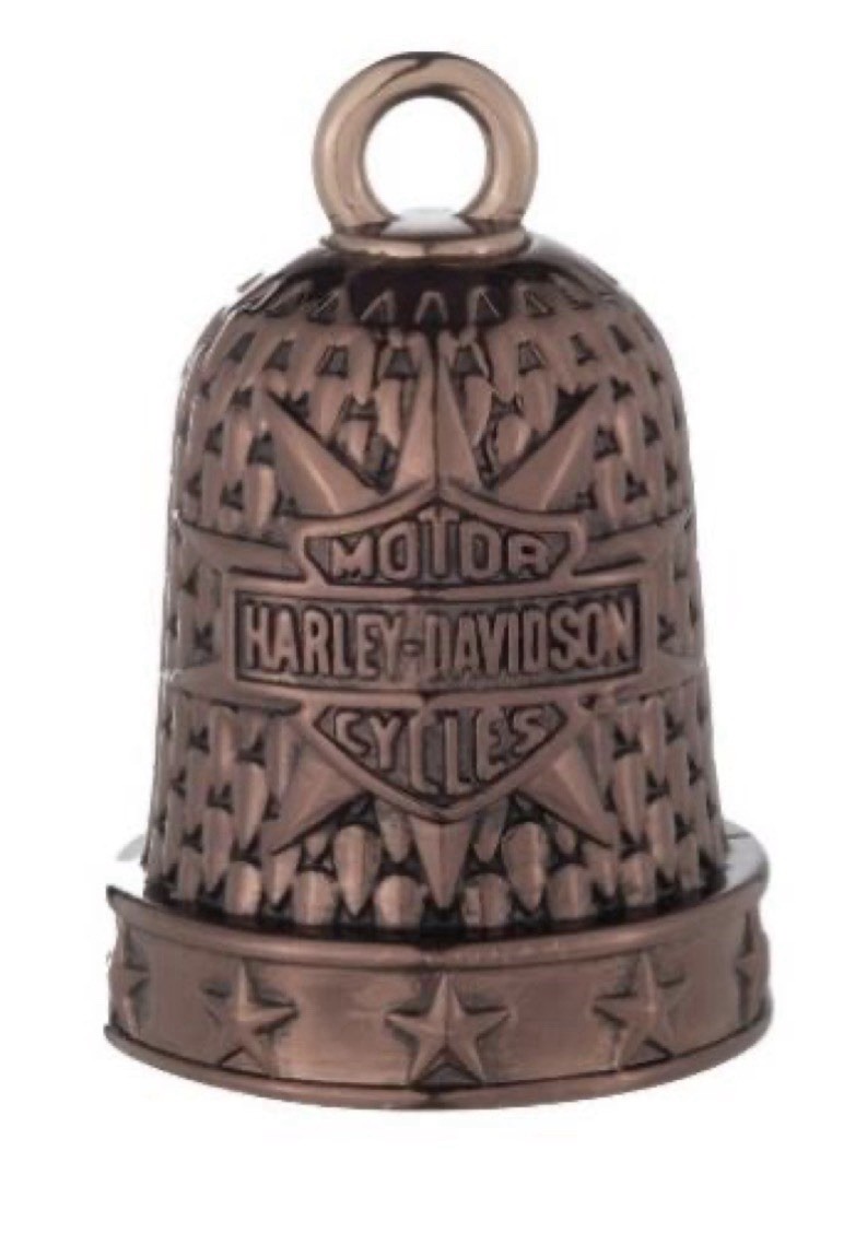 Harley Davidson Bronze Bar & Shield Starburst Textured Ride Bell 34M00284