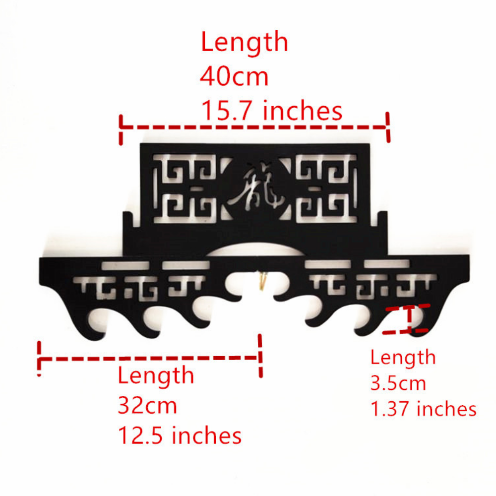 4 Tier Wall Mounted Sword Holder Display Stand Samurai Rack Hanger Bracket USA