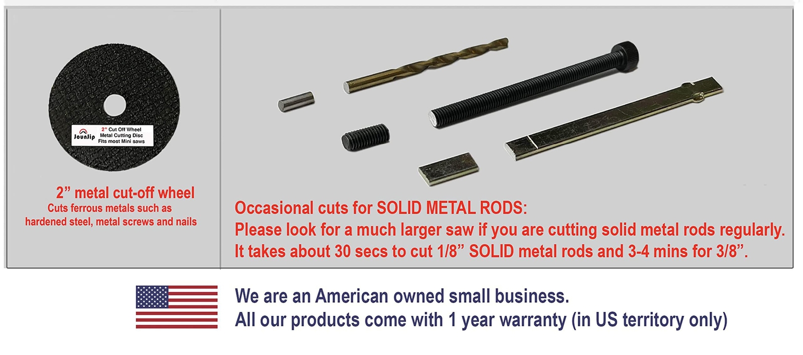 JOUNJIP 2" Inch Cut Off Wheel Metal Cutting Discs -fits Most Mini Miter Saw