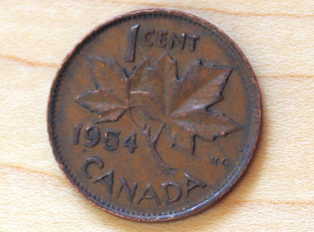 1954 Canada 1 Cent Elizabeth II