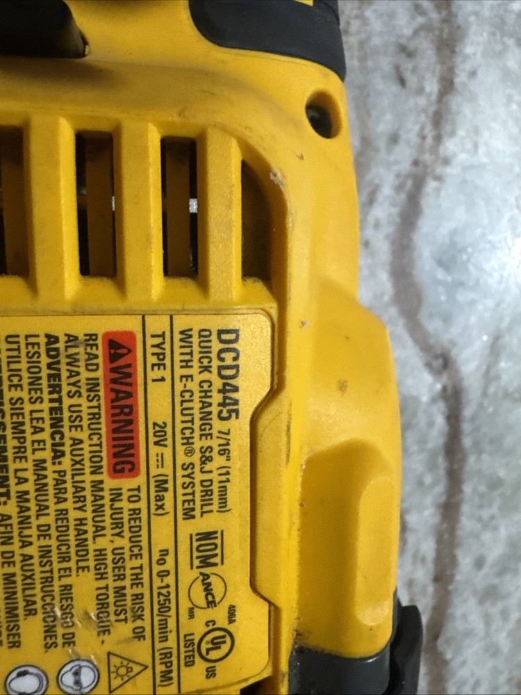 DEWALT DCD445 20V Max FLEXVOLT ADVANTAGE Stud & Joist Drill 1/2 Tool Only