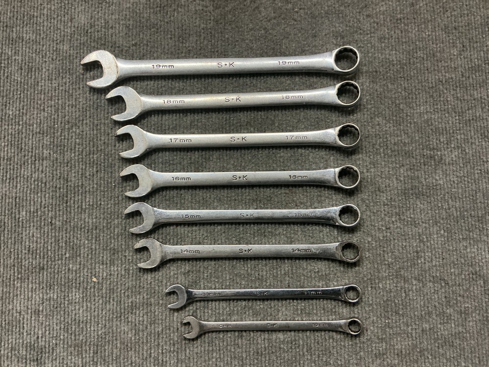 8pc SK Tools USA Metric Wrench Set