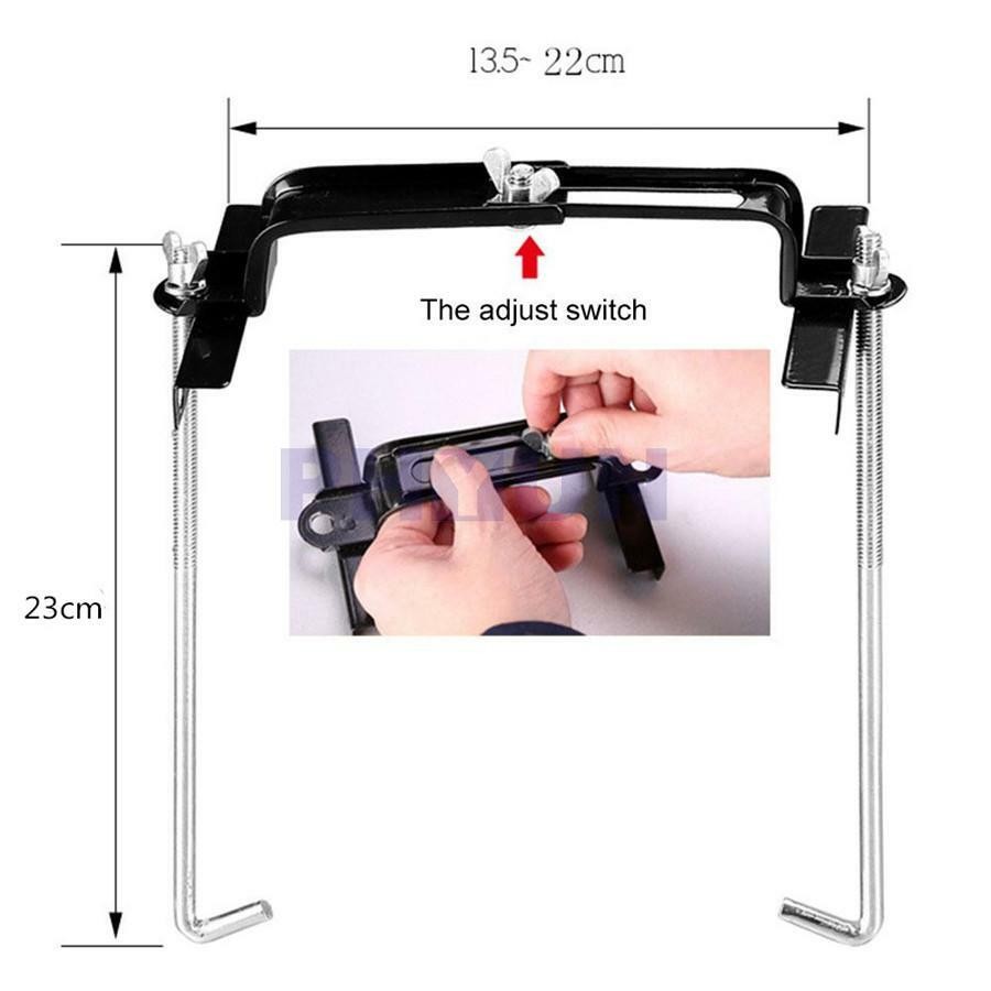 Metal Car Battery Holder Bracket Stabilizer 16-22.5cm Adjustable Width Range US