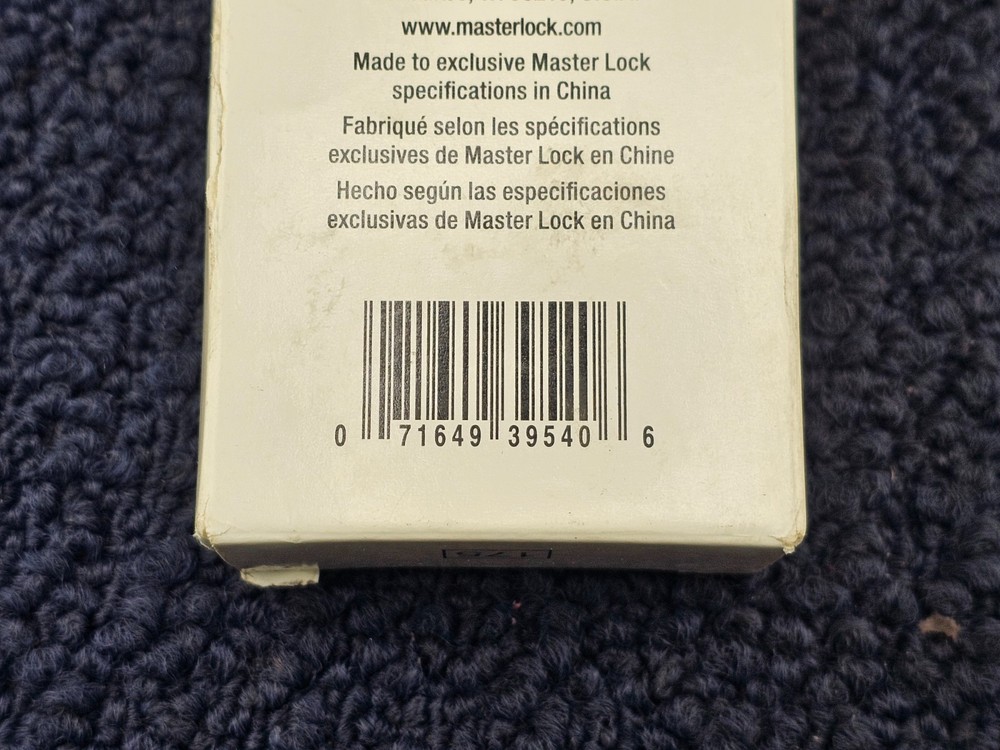 Master Lock 175: Combination Brass Padlock 4 Digit Resettable