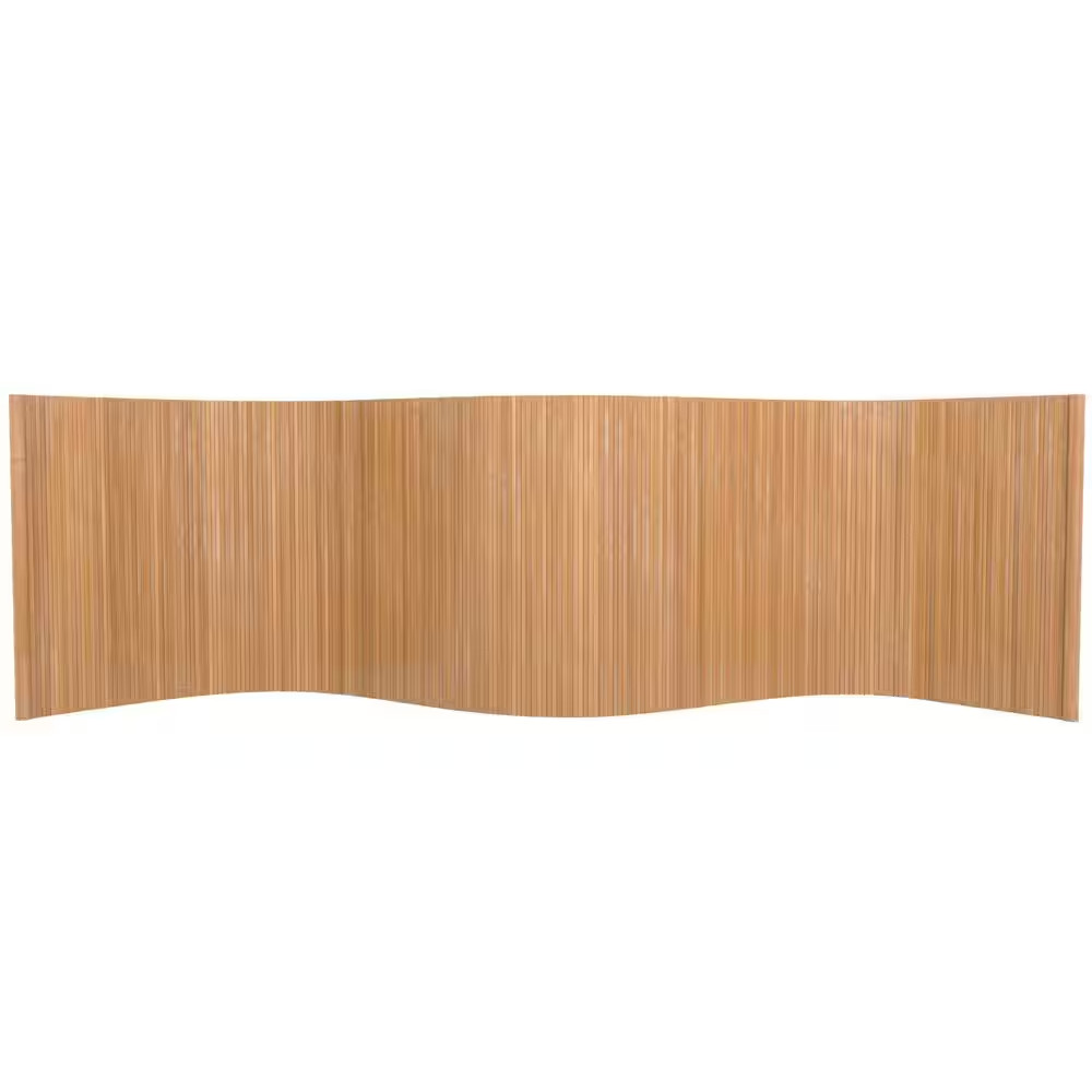 2 Ft. Short Bamboo Wave Screen - Natural