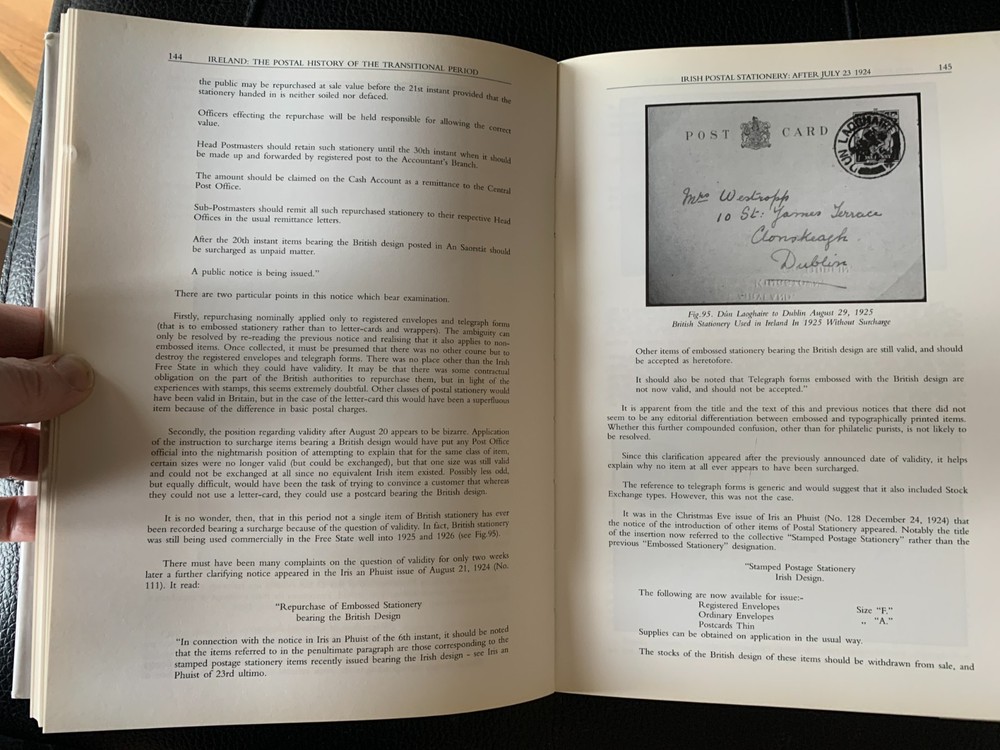 Ireland’s Transition Postal History Transitional Period C I Dulin philately