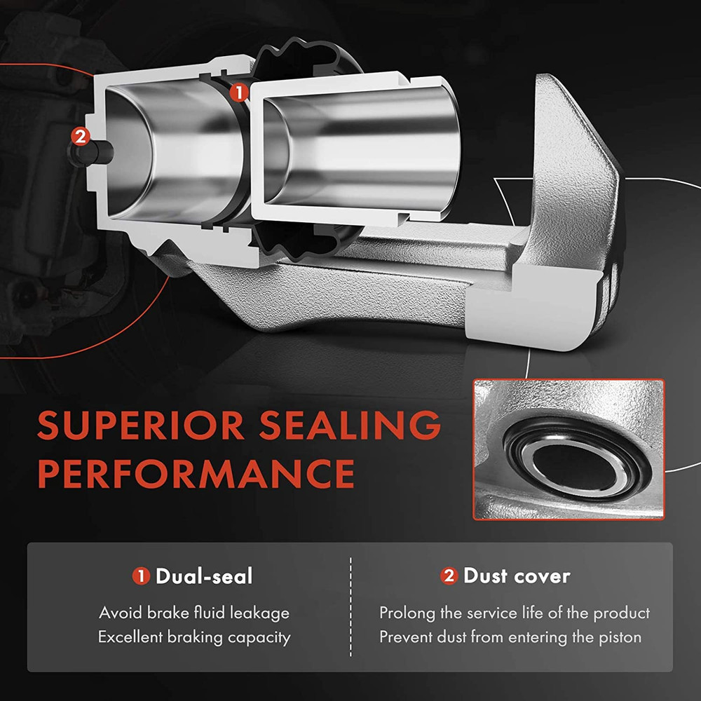 Disc Brake Calipers Assembly for Ford E-150 E-250 E-350 E-450 Super Duty E350