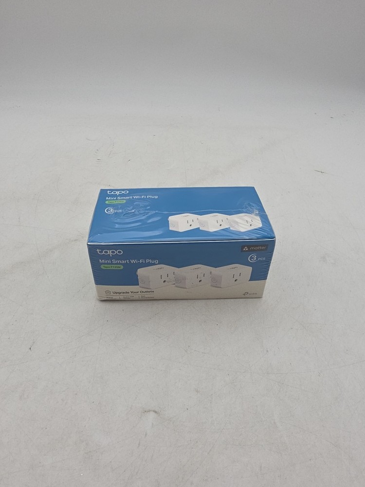 TP-Link Tapo Matter Supported Smart Plug Mini, Compact Design 3-Pack White P125M