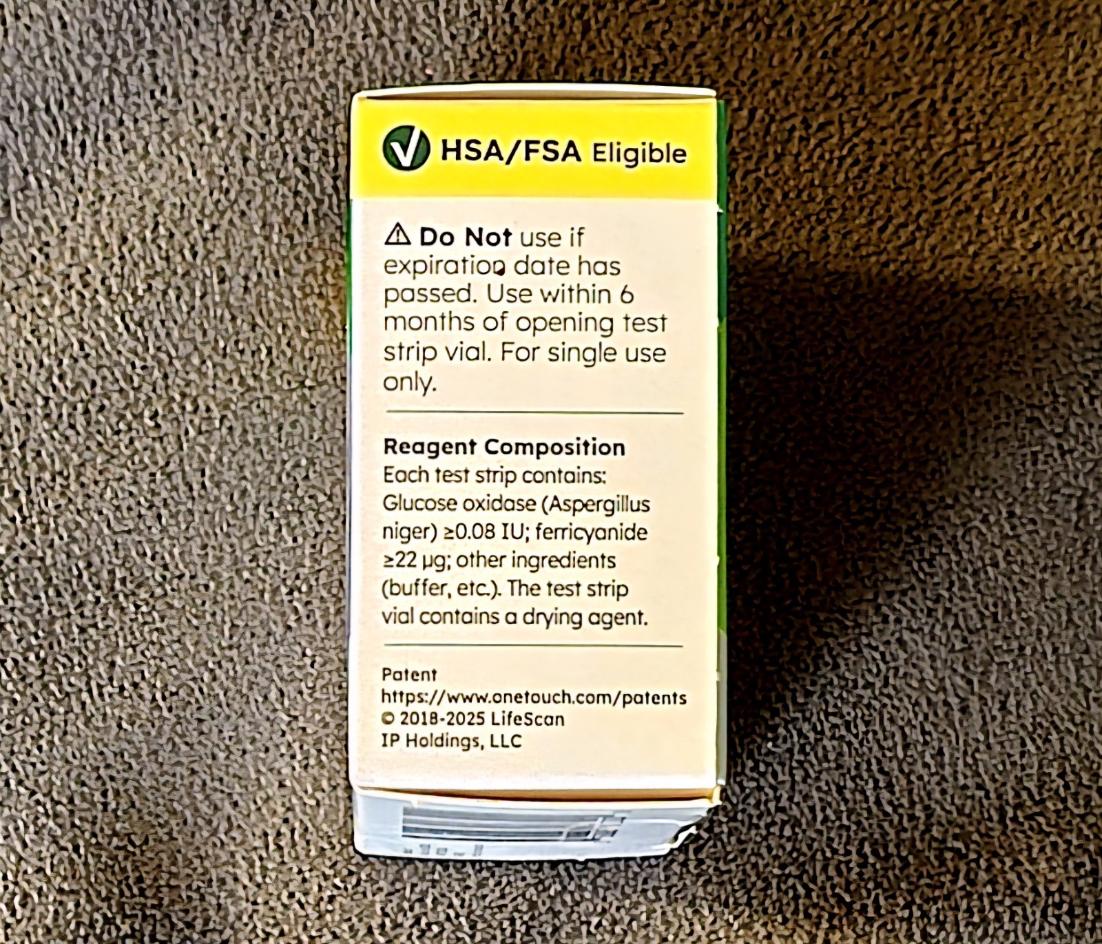 One Touch Ultra Test Strips - 30 Strips - Exp. 01/31/2027