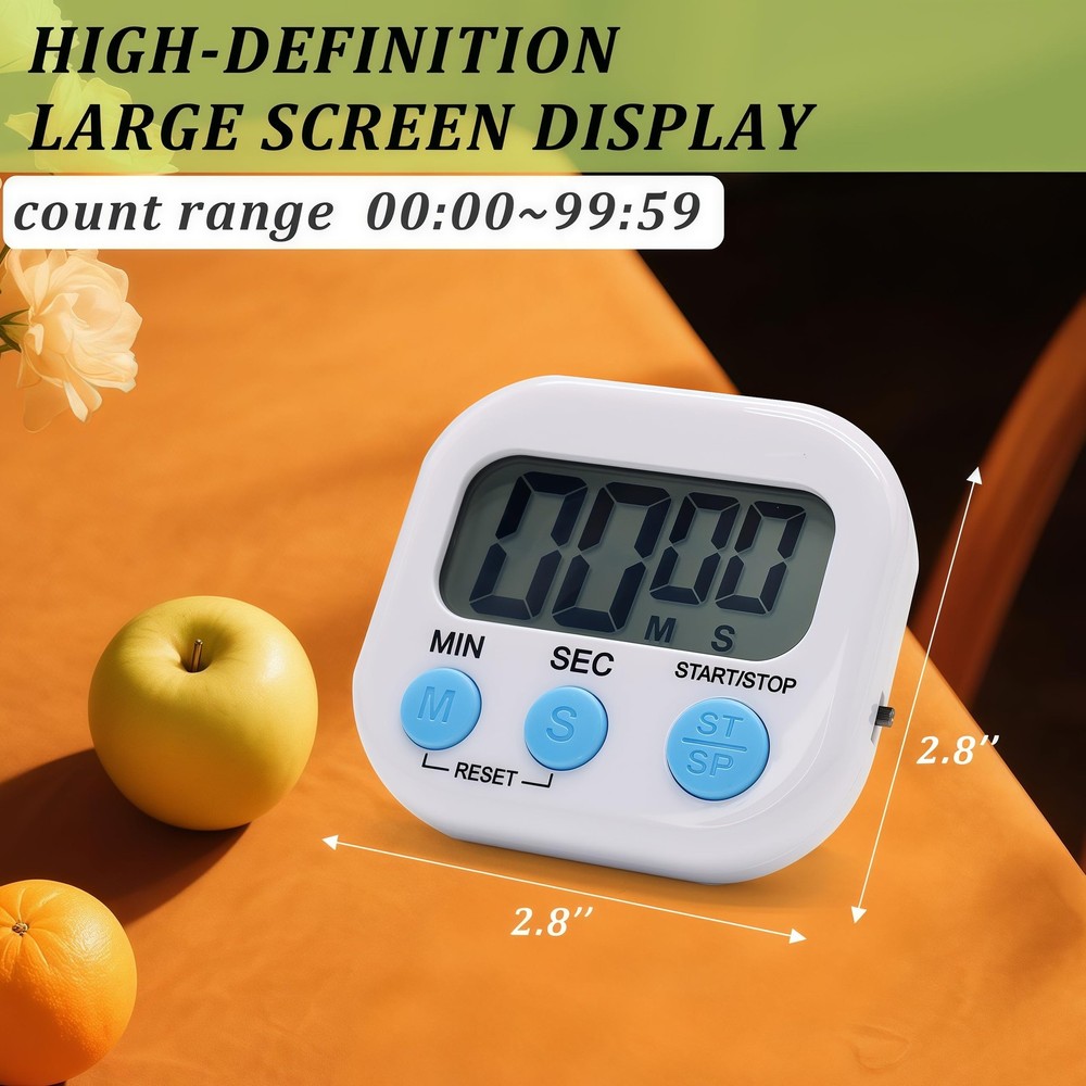 6 Pack Multi-Function Electric Timer for Kitchen Study Work Exercise Training