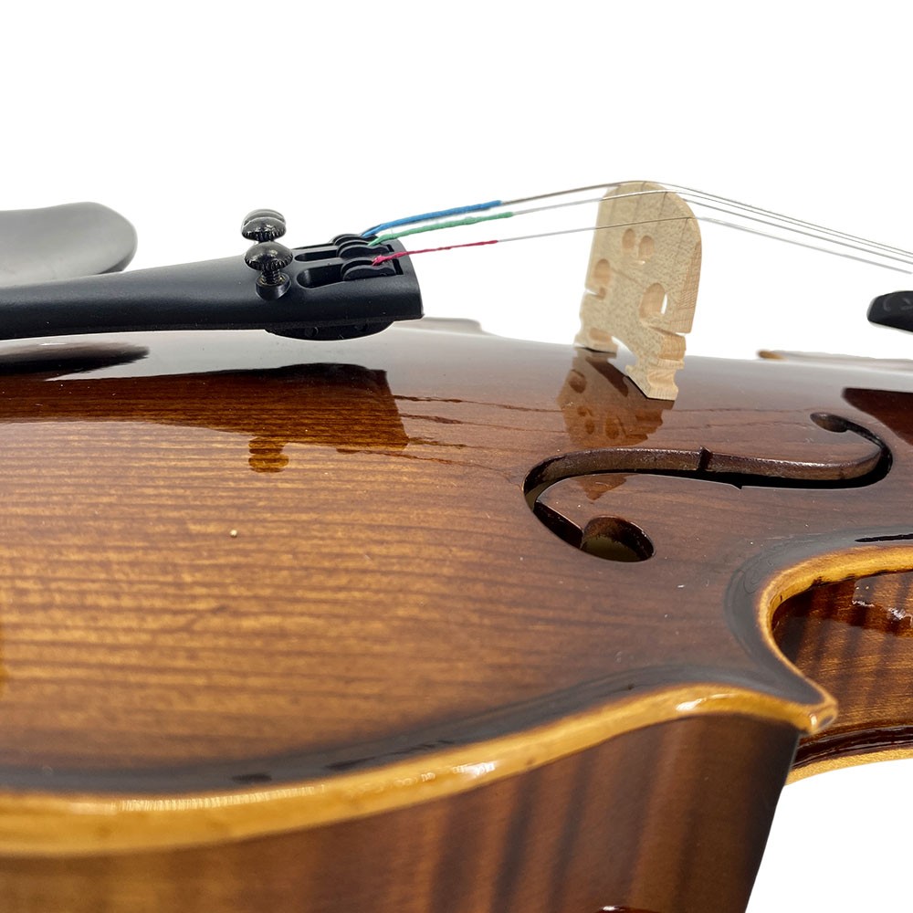 4/4 Violin Solid Flamed Maple Back and Spruce Top Handmade for Beginning Student