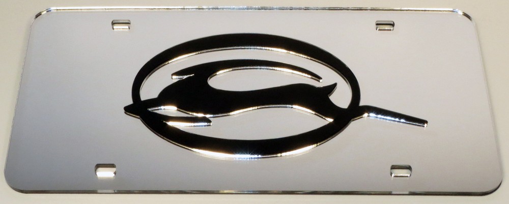 IMPALA Chrome Mirror License Plate Auto Tag Chevy