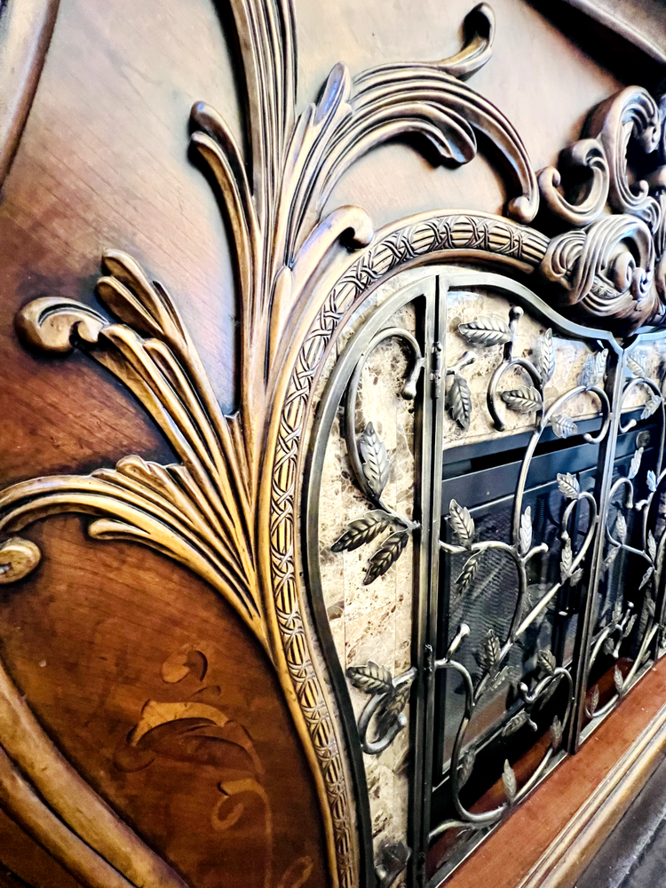 AICO by Michael Amini Palais Royale fireplace
