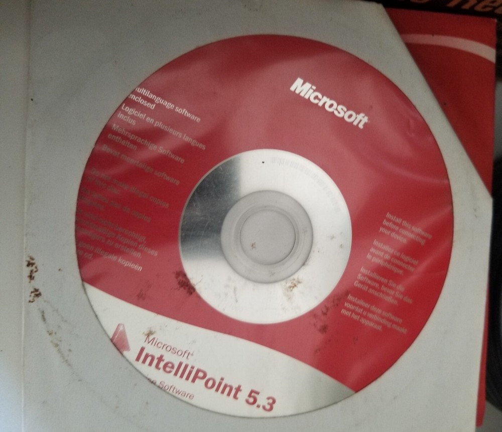 Microsoft IntelliPoint 5.3 (MOUSE SOFTWARE) CD