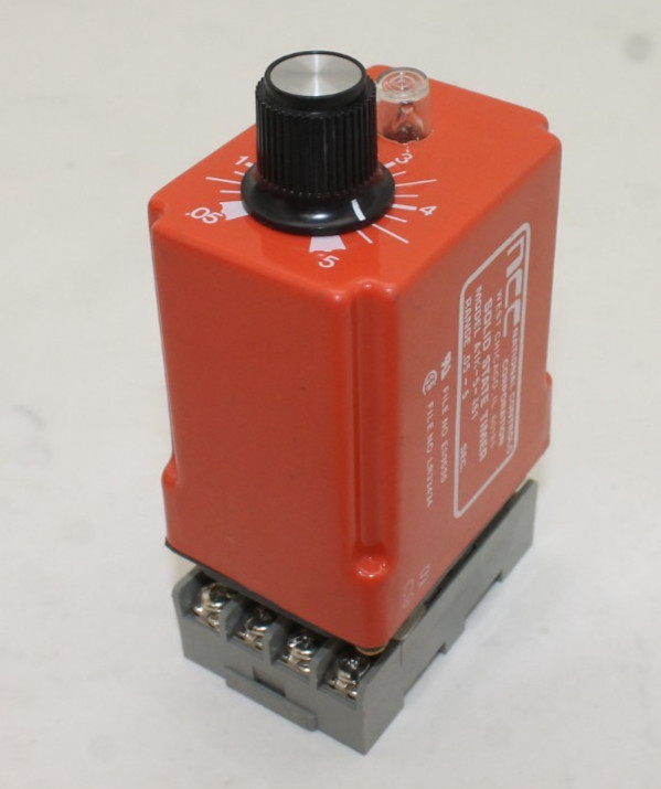 NCC A1K-5-461 Solid State Timer with IDEC SR2P-06 Base